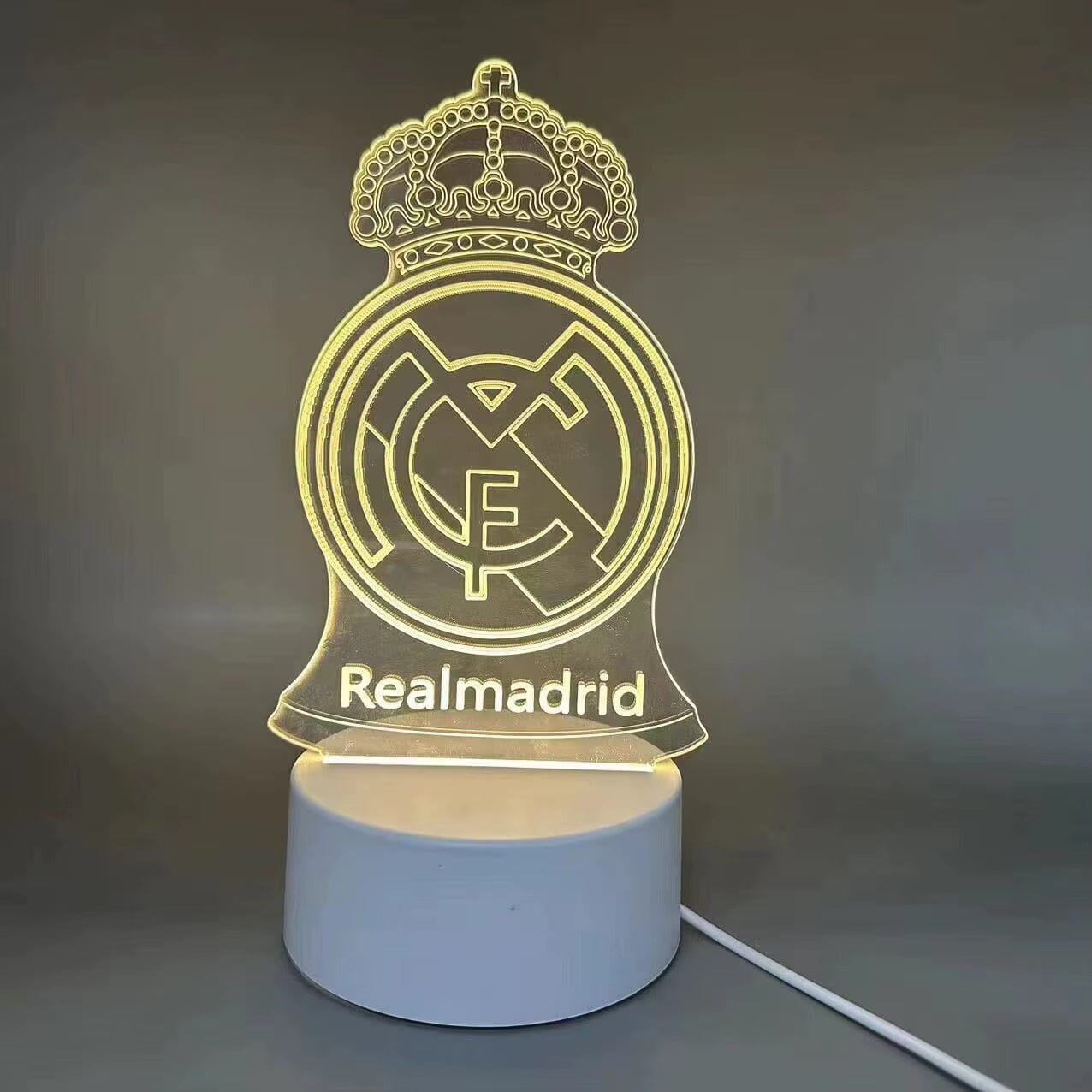 Real Madrid 3D LED Night Light – Premium Fan Edition Sports Fan Gear arclight